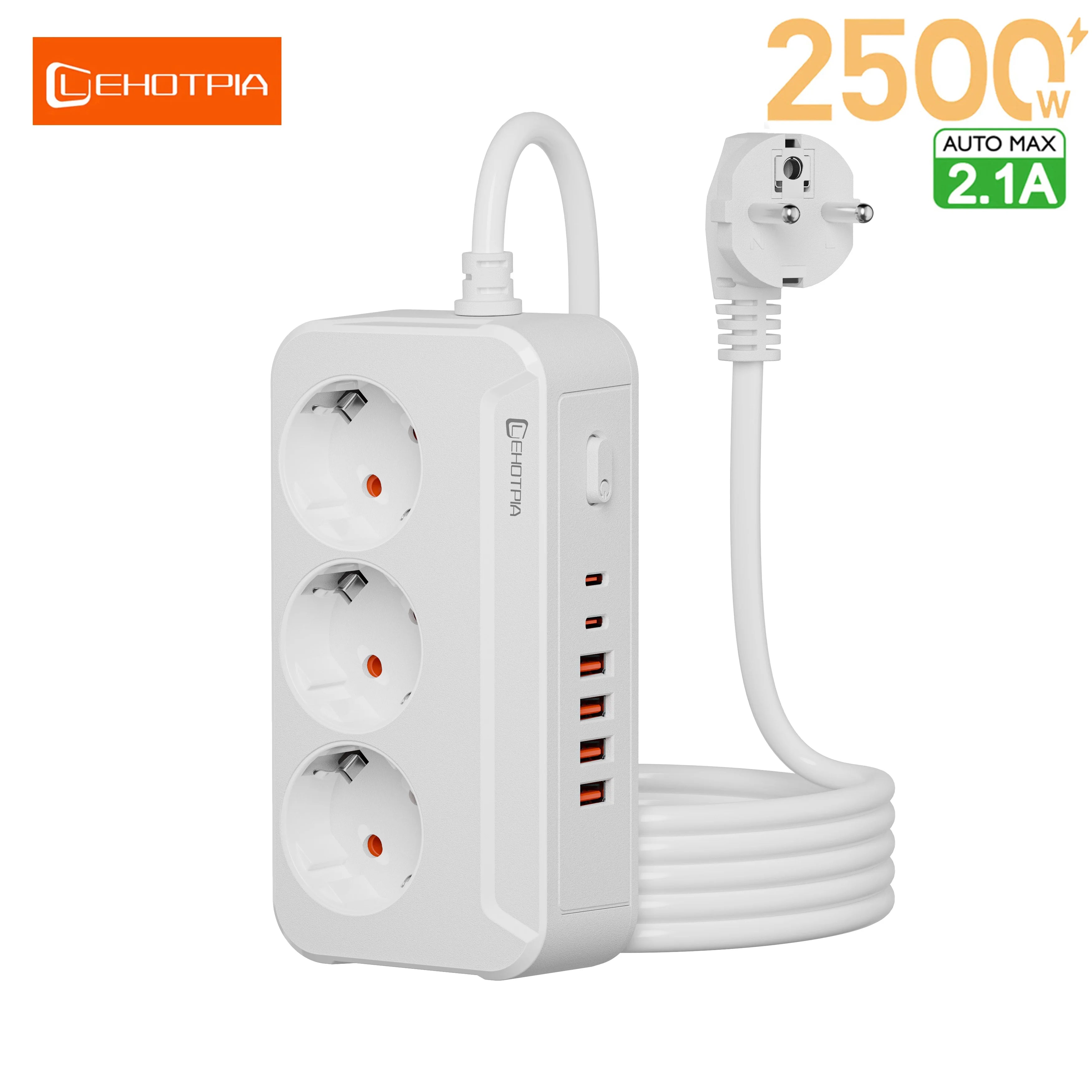 EU Power Strip with USB-C