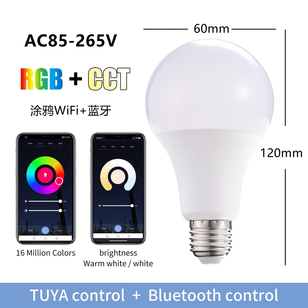 Smart RGB LED Bulb (WiFi Voice Control)