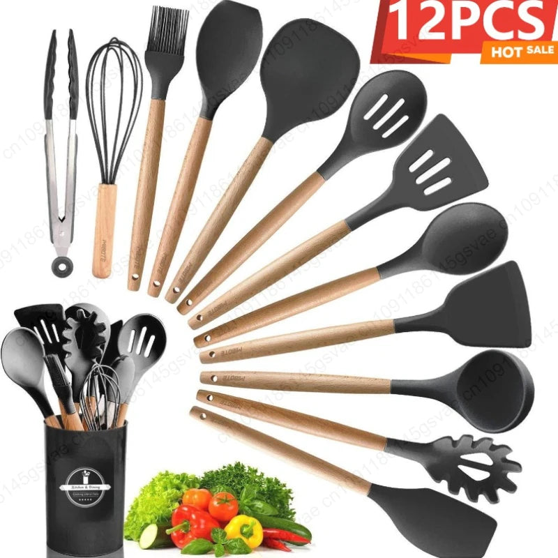 Silicone Kitchen Utensils Set