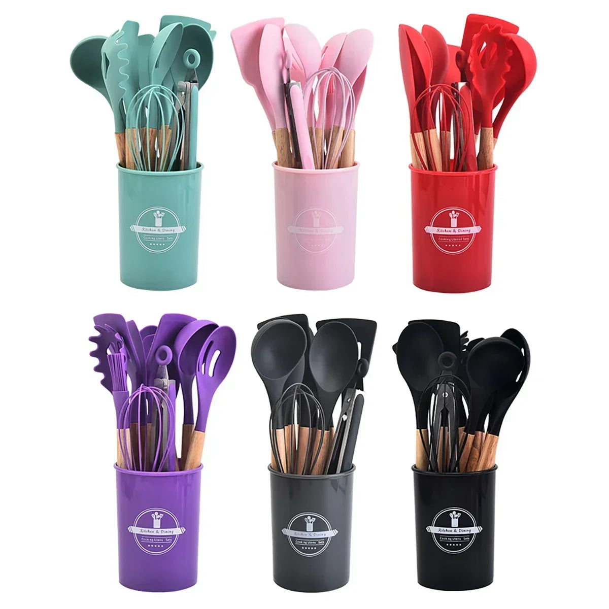 Silicone Kitchen Utensils Set