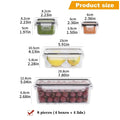 8PC Airtight Food Storage Containers