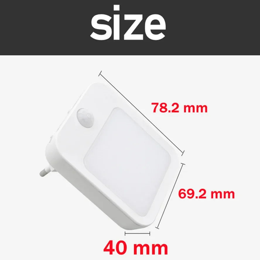 Motion Sensor LED Night Light (EU Plug)