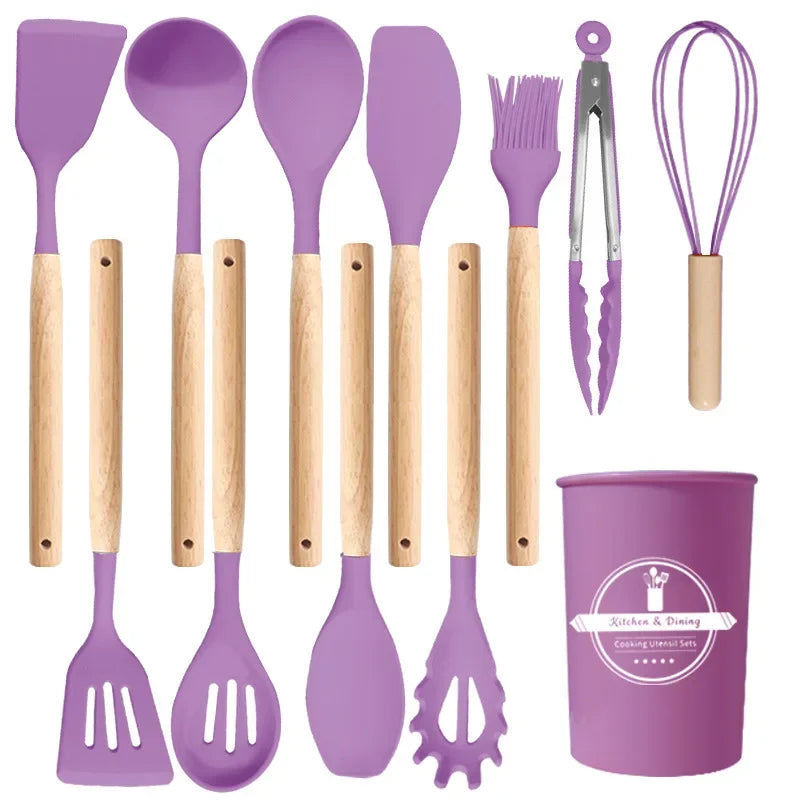 Silicone Kitchen Utensils Set