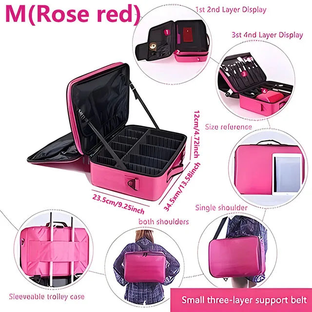 Large Capacity Cosmetic & Makeup Case