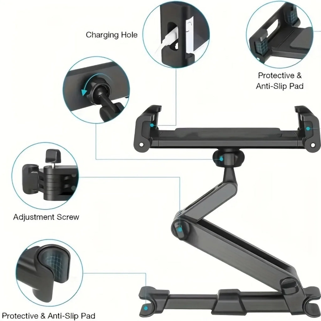 Car Tablet Holder Headrest Mount