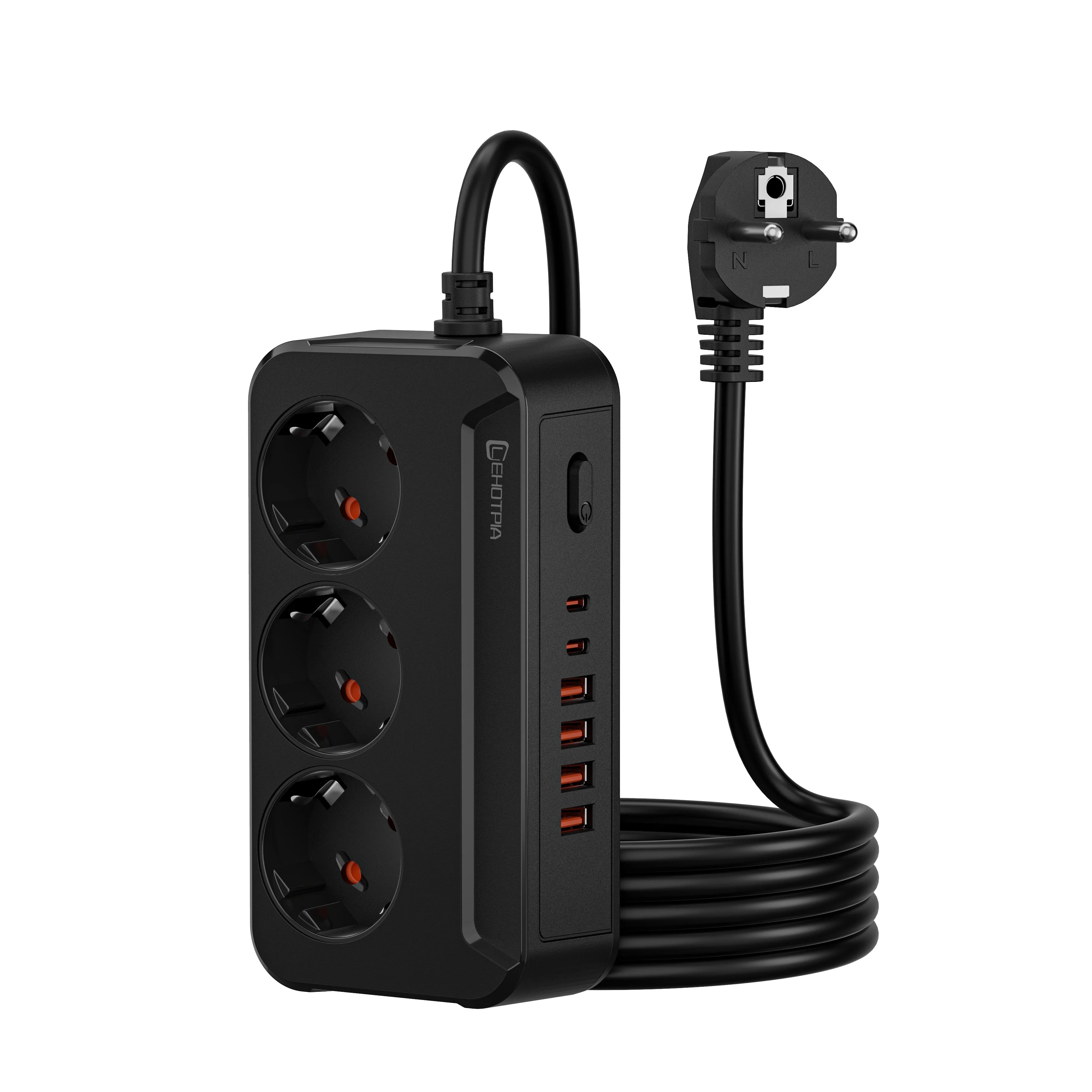 EU Power Strip with USB-C