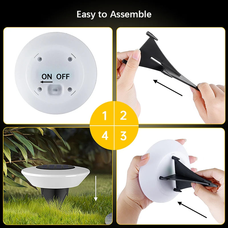 Solar LED Ground Lights (4 Pack)