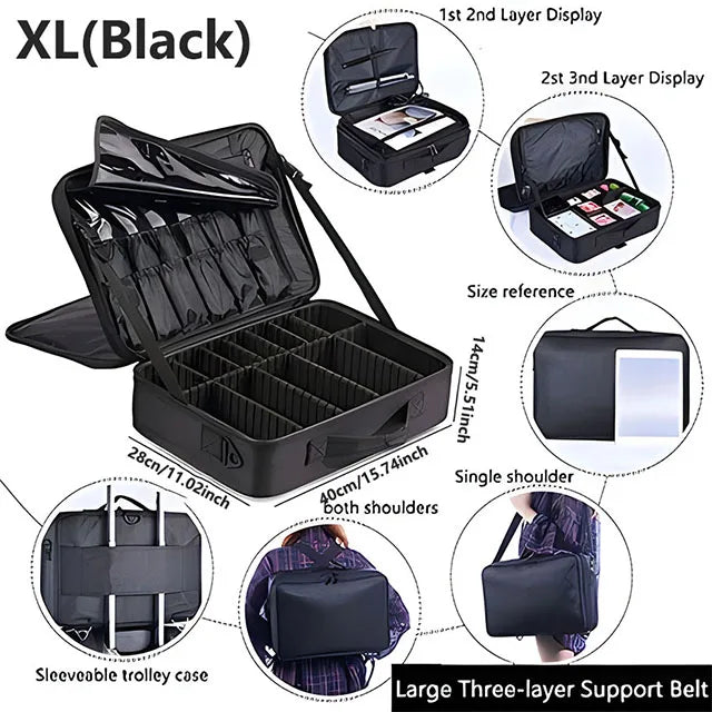 Large Capacity Cosmetic & Makeup Case