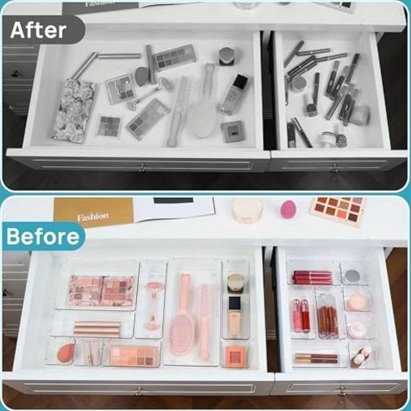 Transparent Drawer Storage Organizer Set