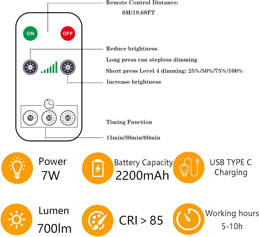 Rechargeable USB E27 LED Bulb