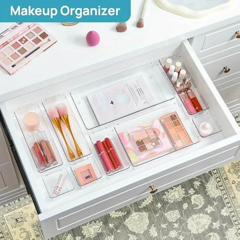 Transparent Drawer Storage Organizer Set