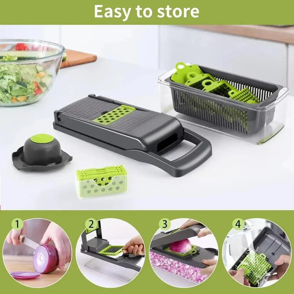 Multifunction Vegetable Chopper & Slicer