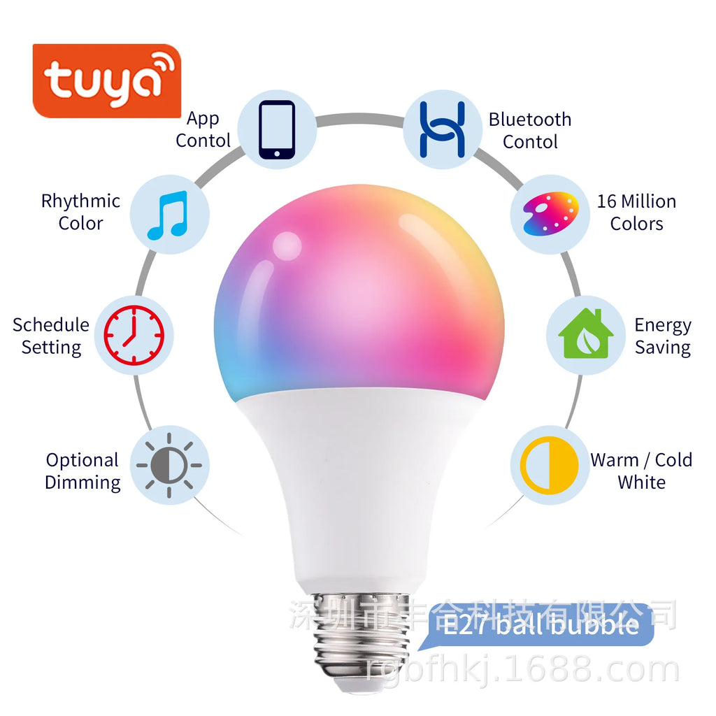 Smart RGB LED Bulb (WiFi Voice Control)