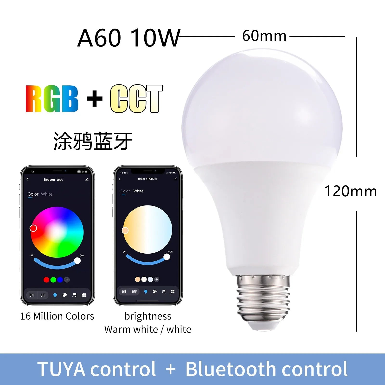 Smart RGB LED Bulb (WiFi Voice Control)