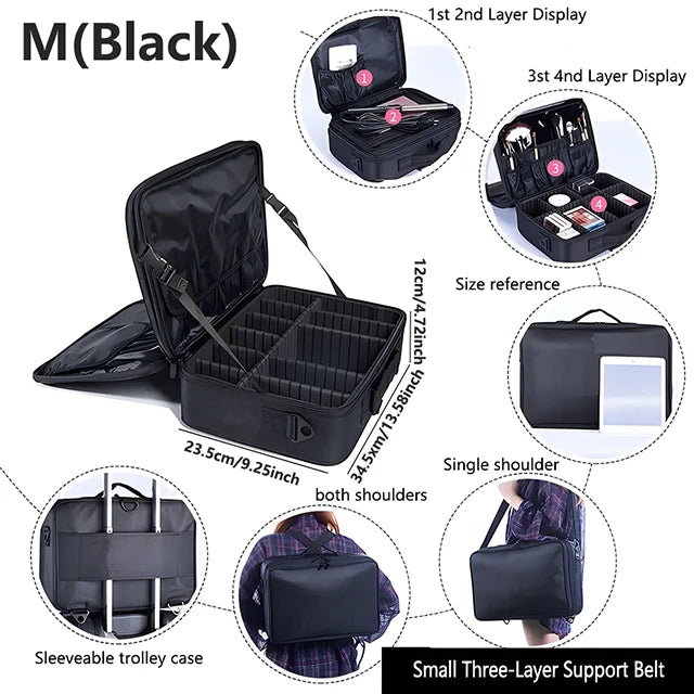 Large Capacity Cosmetic & Makeup Case