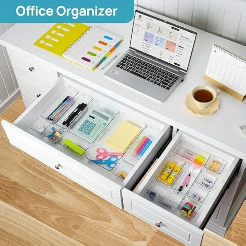 Transparent Drawer Storage Organizer Set