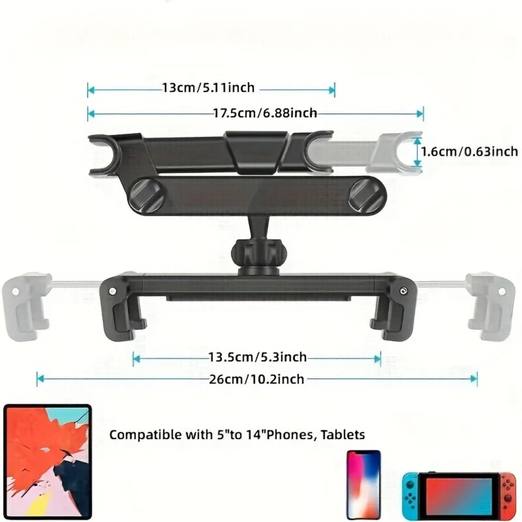 Car Tablet Holder Headrest Mount
