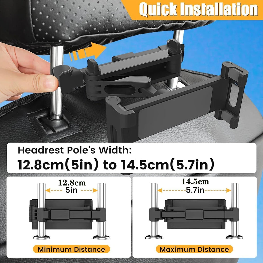 Car Tablet Holder Headrest Mount