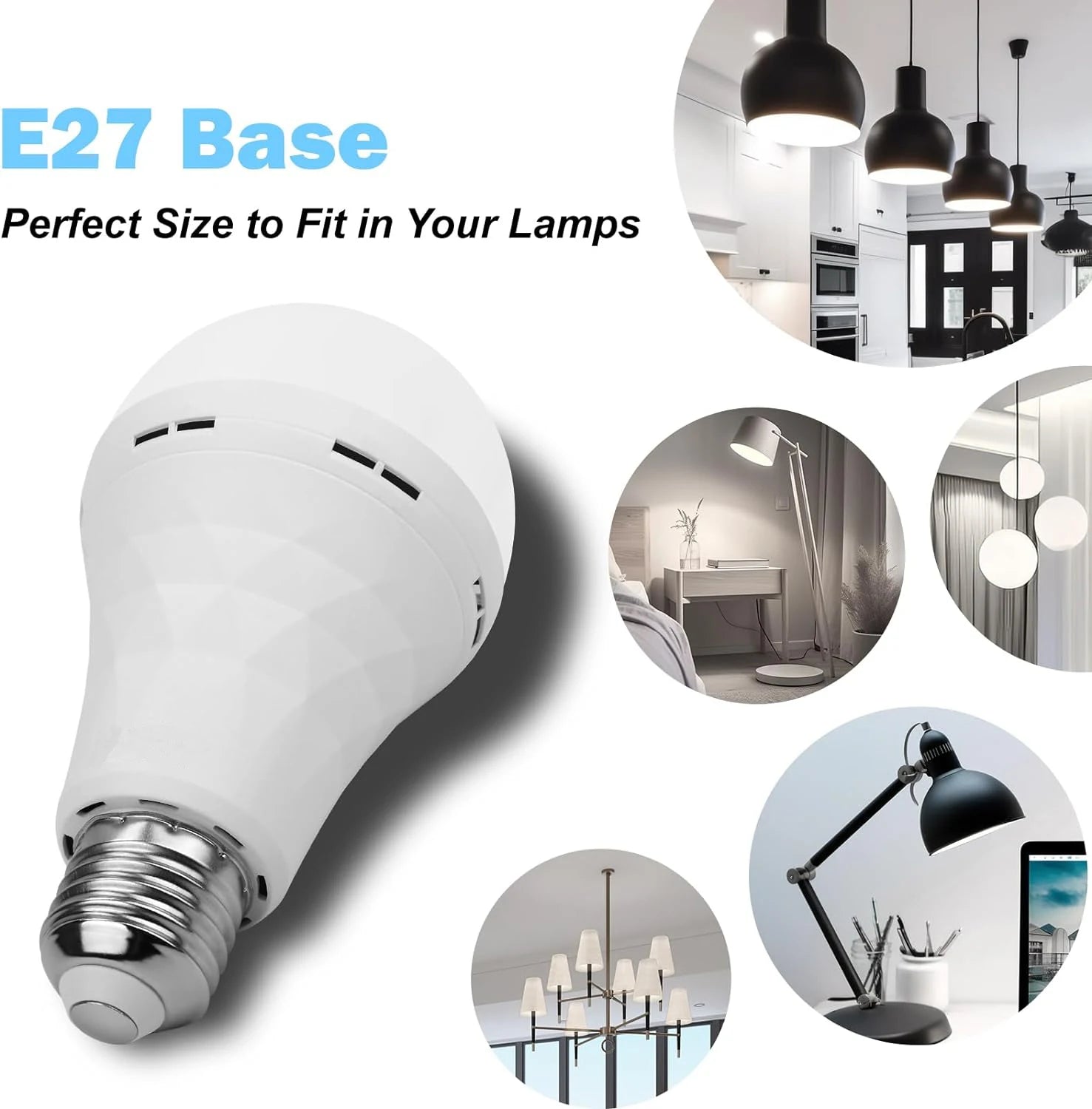 Rechargeable USB E27 LED Bulb
