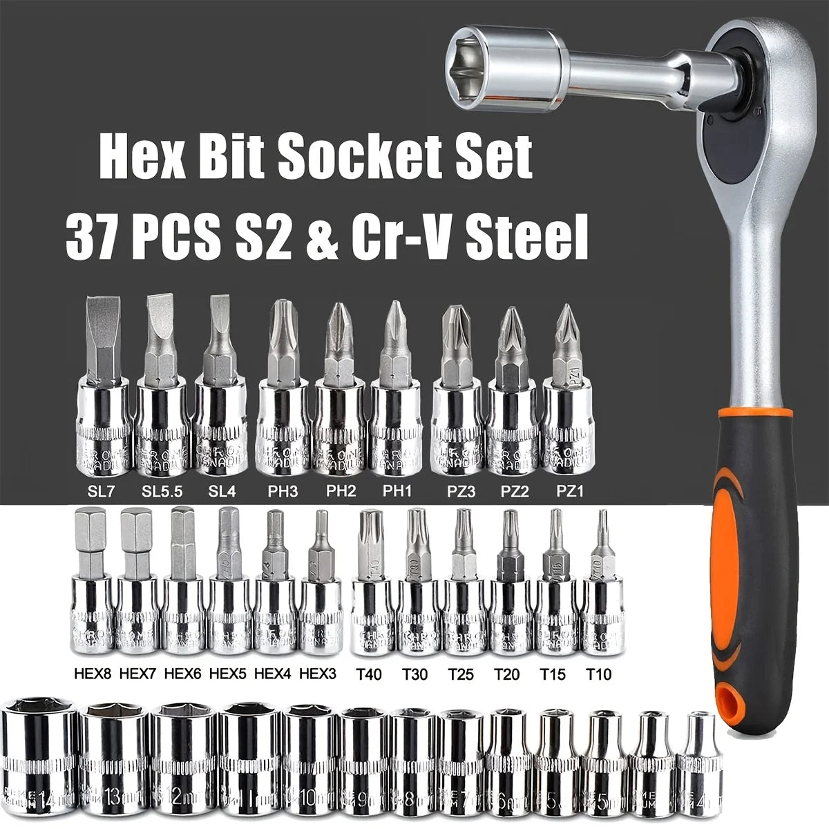 46-Piece Socket & Ratchet Set