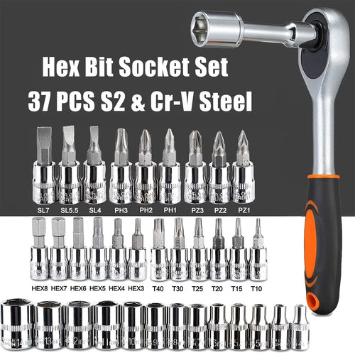 46-Piece Socket & Ratchet Set