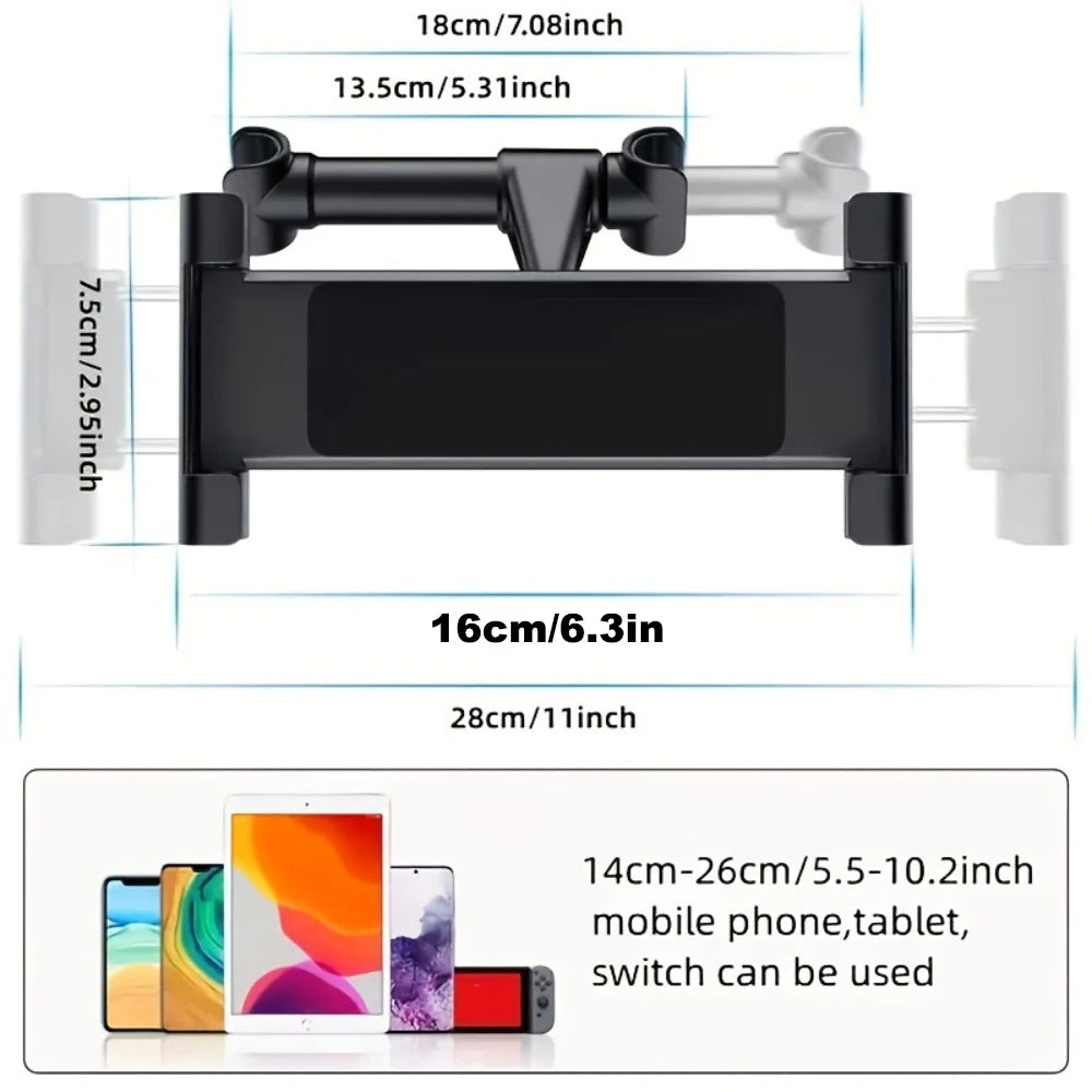 Car Tablet Holder Headrest Mount