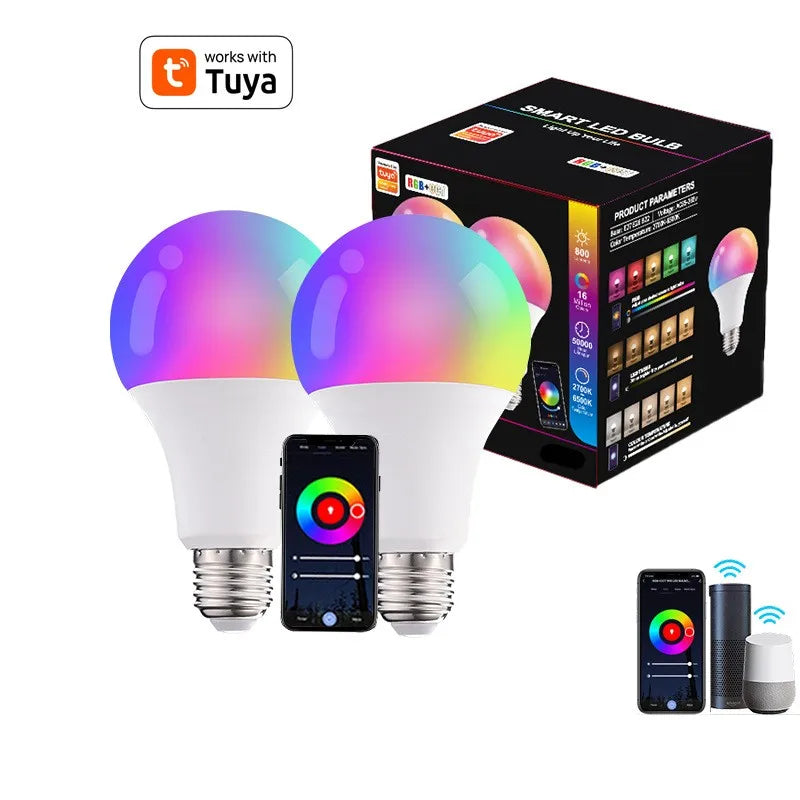 Smart RGB LED Bulb (WiFi Voice Control)