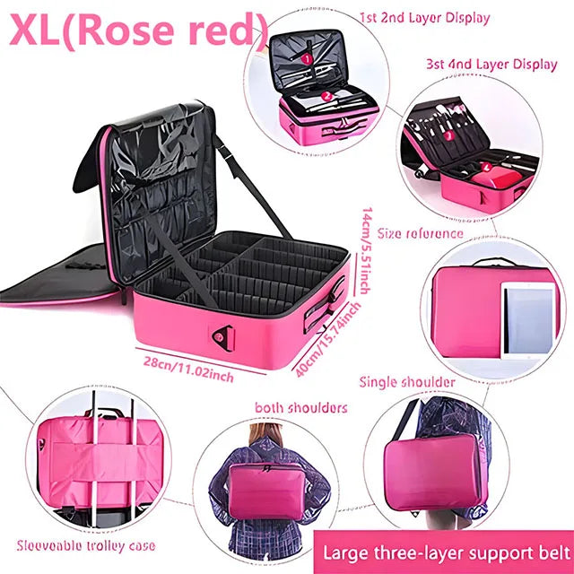 Large Capacity Cosmetic & Makeup Case
