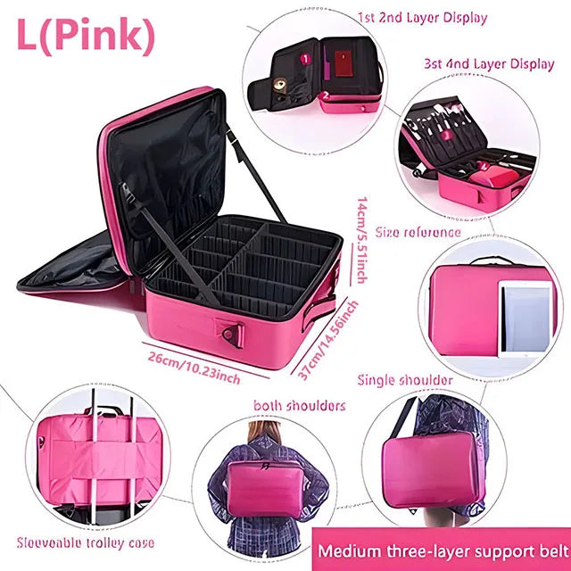 Large Capacity Cosmetic & Makeup Case