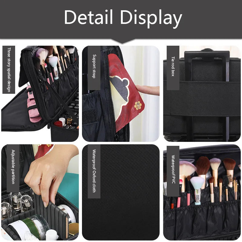 Large Capacity Cosmetic & Makeup Case