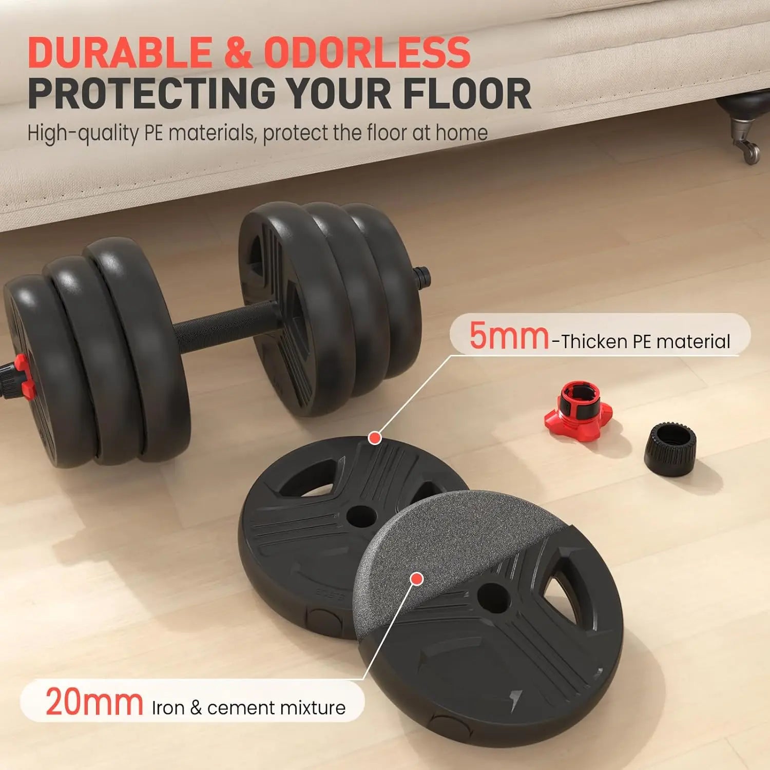 Adjustable Dumbbells Set (20lbs)