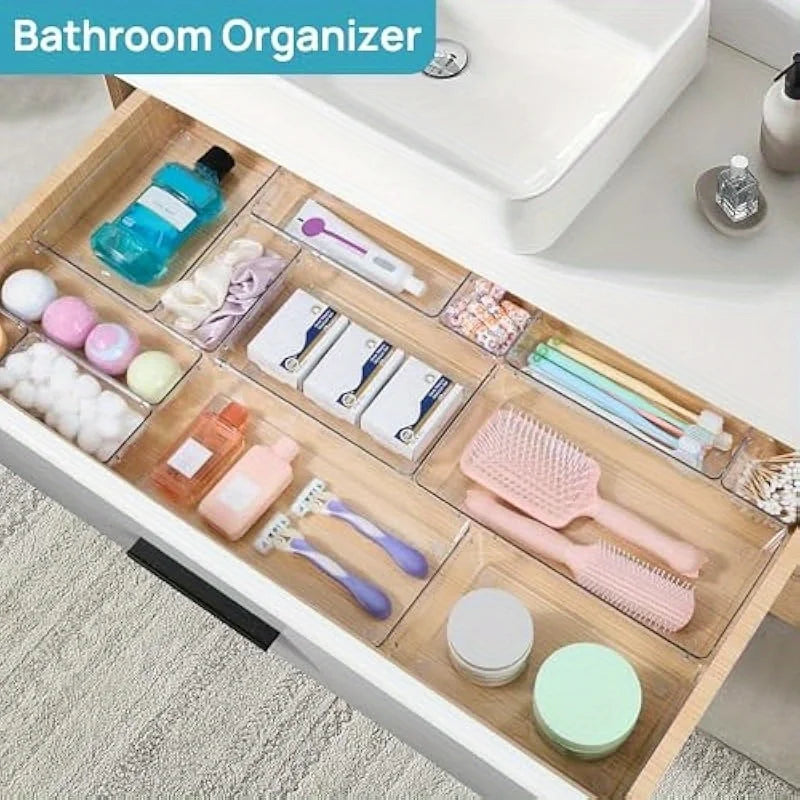 Transparent Drawer Storage Organizer Set